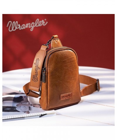 Crossbody Sling Bag for Women with Strap A-light Brown $14.74 Crossbody Bags