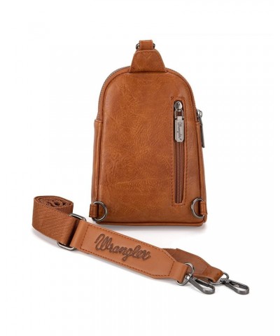 Crossbody Sling Bag for Women with Strap A-light Brown $14.74 Crossbody Bags