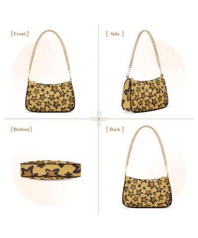 Shoulder Bag for Women Purse Clutch Star Leopard Print Chain Shoulder Tote Handbag with Zipper Closure(237ya0b) $15.68 Should...