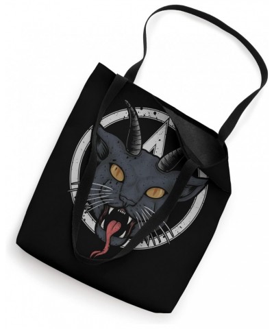 Demonic Horned Cat, Spooky Halloween Holiday Tote Bag $13.20 Totes