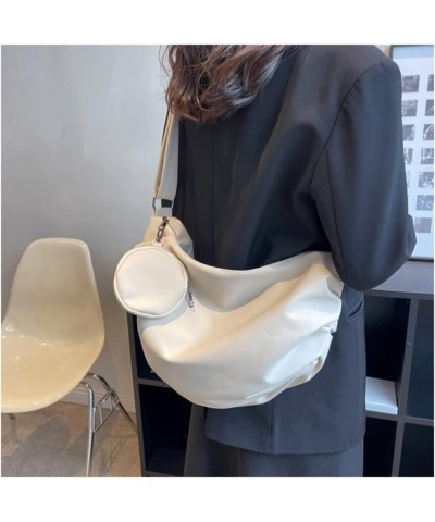 Women Canvas Bag Hobo Bag Casual Handbag Fashion Collegue Students Shoulder Bag Beige $33.46 Totes