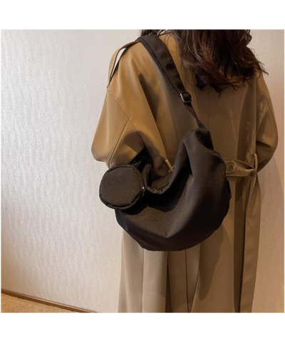 Women Canvas Bag Hobo Bag Casual Handbag Fashion Collegue Students Shoulder Bag Beige $33.46 Totes