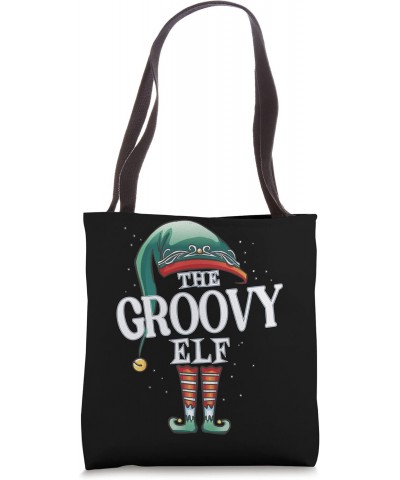 Groovy Elf Christmas Group Xmas Pajama Party Tote Bag $14.15 Totes