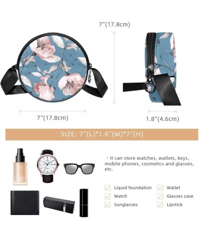 Winter Hats Sheep Stars Crossbody Bag for Women Teen Girls Round Canvas Shoulder Bag Purse Tote Handbag Bag Multi13 $11.54 Totes