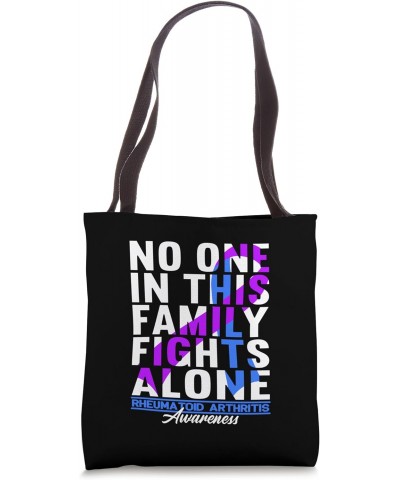 No One In This Family Fights Alone I Rheumatoid Arthritis Tote Bag $17.10 Totes