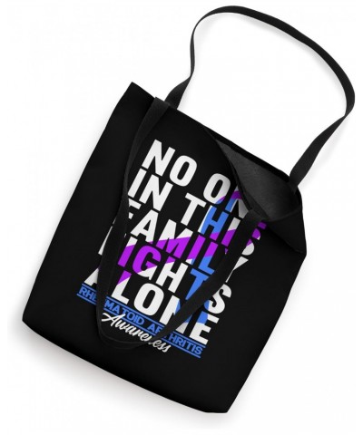 No One In This Family Fights Alone I Rheumatoid Arthritis Tote Bag $17.10 Totes