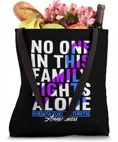 No One In This Family Fights Alone I Rheumatoid Arthritis Tote Bag $17.10 Totes