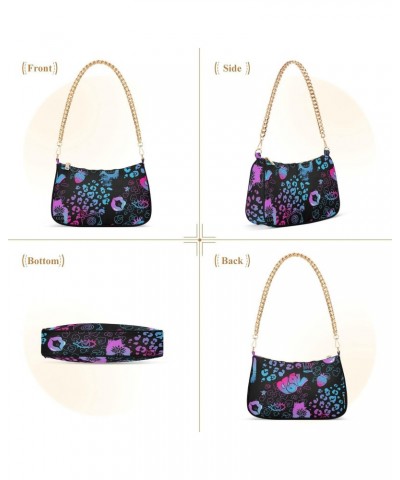 Leopard Print Lips Shoulder Bag Purse for Women Tote Handbag with Zipper Closure $15.19 Totes