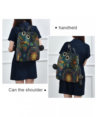 Mandala Owl Bohemian Aztec Boho Large Women's Fashion Casual Backpack Purse Shoulder Travel Bag $21.19 Backpacks