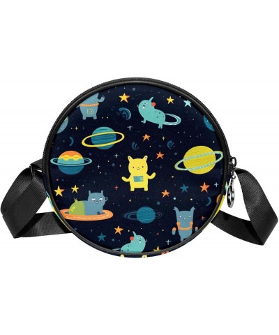 Crossbody Bags for Women,Crossbody Bag Men,Small Sling Bag,Alpaca Sloth Turtle Chameleon in Space,Crossbody Purse $11.22 Cros...