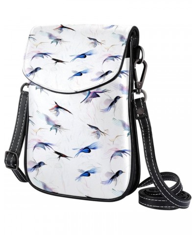 Crossbody Bags for Women,Crossbody Bag Men,Small Sling Bag,Animal Art Floral Crane,Crossbody Purse $14.60 Crossbody Bags