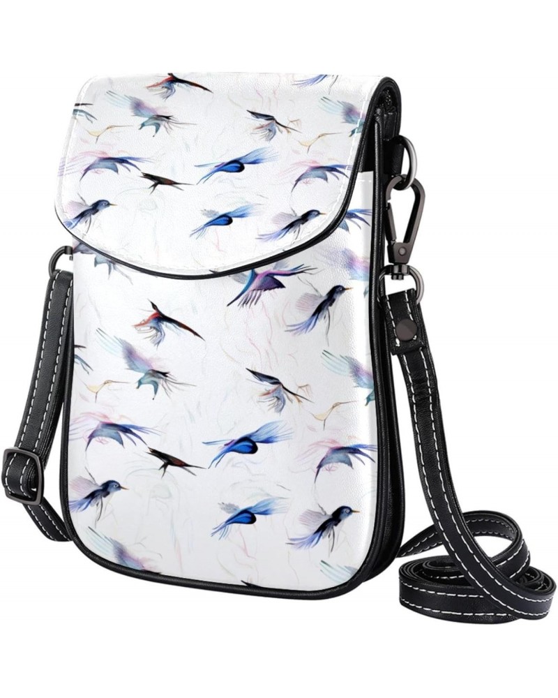 Crossbody Bags for Women,Crossbody Bag Men,Small Sling Bag,Animal Art Floral Crane,Crossbody Purse $14.60 Crossbody Bags