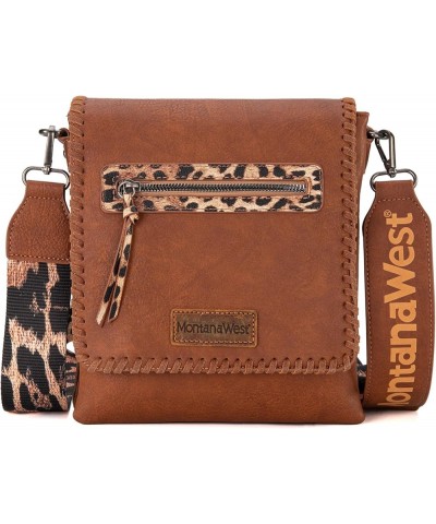 Crossbody Bags for Women with Dual Compartments Western Crossbody Purse With Leopard Print Guitar Strap Deep Brown $18.97 Cro...