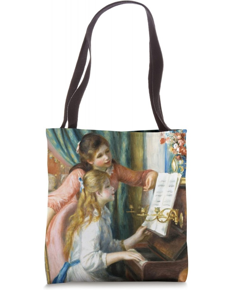 Auguste Renoir - Two Young Girls at the Piano - Musicians Tote Bag $12.14 Totes