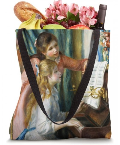 Auguste Renoir - Two Young Girls at the Piano - Musicians Tote Bag $12.14 Totes