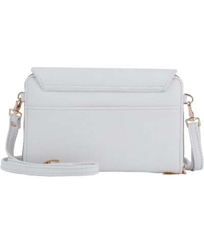 Small Crossbody Shoulder Bag For Women, Cell Phone Wallet Purse with Multiple Card Slots White $10.00 Crossbody Bags