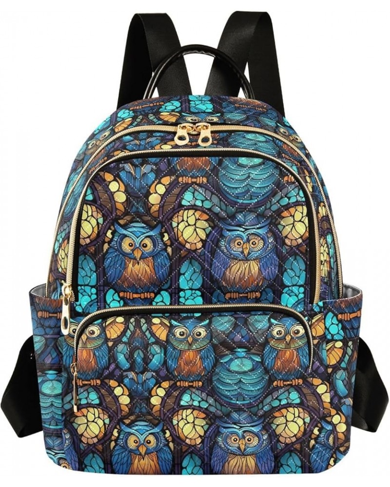 Backpack for Women Beautiful Owls Lightweight Casual Daily Quilted Travel Backpack 10.2×5.1×12.5 in Medium $14.57 Backpacks