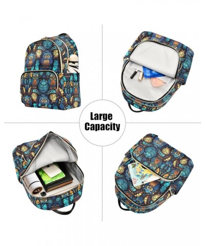 Backpack for Women Beautiful Owls Lightweight Casual Daily Quilted Travel Backpack 10.2×5.1×12.5 in Medium $14.57 Backpacks