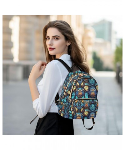 Backpack for Women Beautiful Owls Lightweight Casual Daily Quilted Travel Backpack 10.2×5.1×12.5 in Medium $14.57 Backpacks