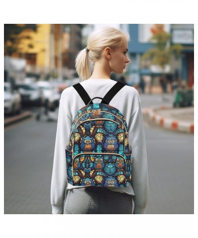 Backpack for Women Beautiful Owls Lightweight Casual Daily Quilted Travel Backpack 10.2×5.1×12.5 in Medium $14.57 Backpacks