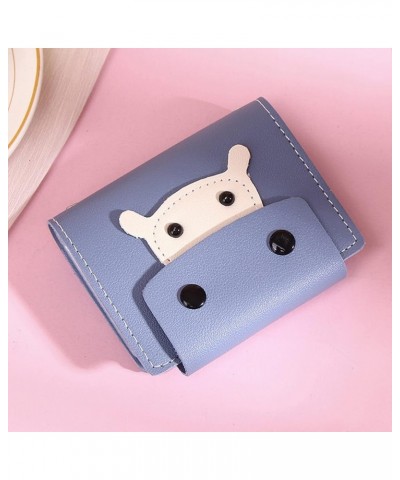 Fashion Lady Cute Cartoon Cow Leather Solid Color Purse Multi Card ID Bag Womens Wallet 9 Plus Wallet Case for Men (RD1, One ...