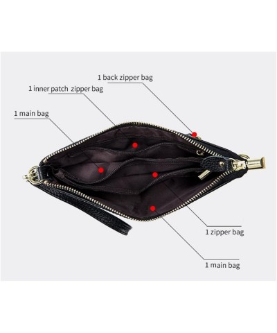 Genuine Leather Crossbody Bag for Women Small Handbags Ladies Wristlet Band Clutch Phone Bag Purple $13.71 Wristlets