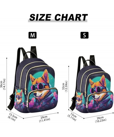 Medium Fashion Backpack for Women Dgo Retrowave Print Ladies Travel Daypack Aesthetic Shoulder Bag 11.4×6.1×14.1 IN $20.15 Ba...