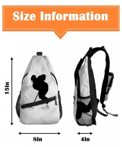 Sling Bag Crossbody Sling Backpack Waterproof Chest Bag Daypack Shoulder Bag for Hiking Walking Travel Hockeyplr1463 $18.11 C...