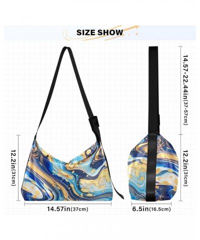 Colorful Swirls Marbled Shoulder Bag for Women Waterproof PU Leather Hobo Bags Crossbody Purse with Zipper Closure $13.53 Sho...