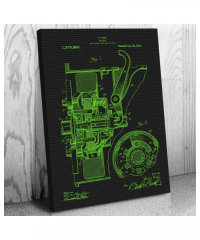 Henry Ford Clutch Canvas Print, Automotive Engineer, Gearhead Gift, Mechanical Art, Mechanic Gift, Repair Shop Decor Terminal...