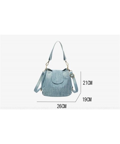 Woman Denim Crossbody Shoulder Bag Triple Pocket Multi Compartment Mommy Bag 1 $32.28 Totes