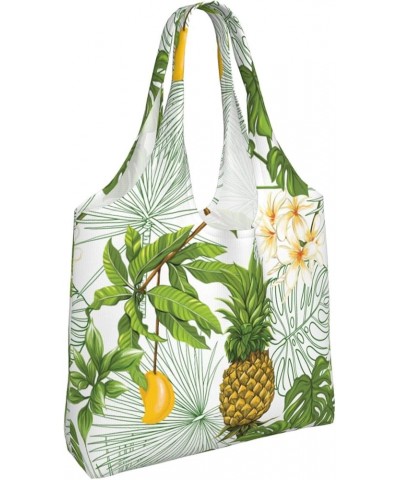 Pineapple Single Shoulder Commuter Canvas Tote Bags For Women And Men Pineapple 15 $9.23 Totes