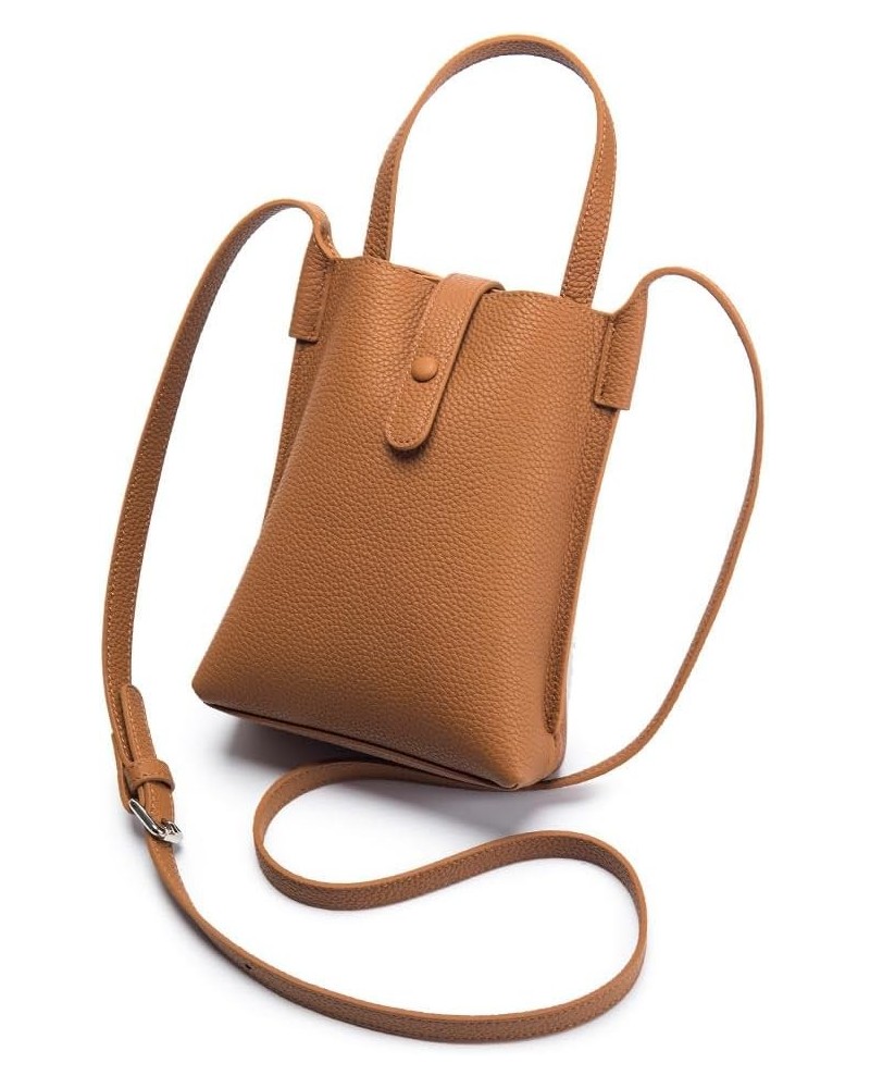 Cowhide Women's Shoulder Bag (Brown) $32.66 Totes