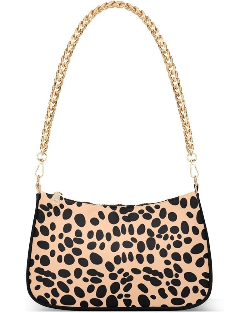 Pink Brown Cute Bear Ladies Tote Handbags, Wedding Party Purse, Polyester & Aluminum Alloy Beige Leopard $17.69 Totes