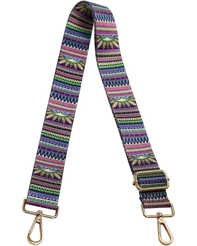 Crossbody Strap for Purses Replacement Adjustable Guitar Multicolor Style Handbag Straps Boho Multicolor $8.54 Crossbody Bags