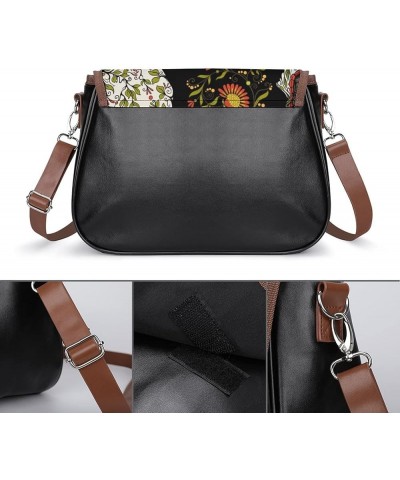 Printed Crossbody Bags Women City Leather Shoulder Bag Satchel Hobo Bags Trendy Summer Cactus Color11 $22.39 Hobo Bags