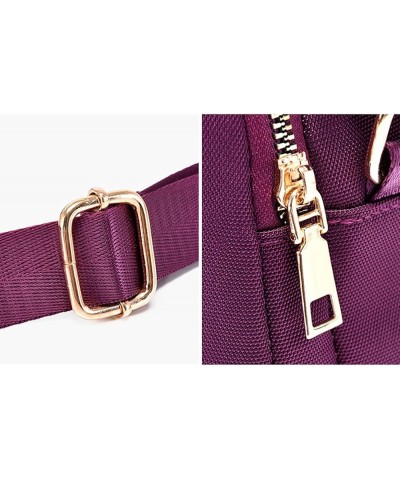 Small Crossbody Oxford Cell Phone Bag Purse for Women Adjustable Shoulder Travel Handbag Wallet Purple $10.44 Crossbody Bags