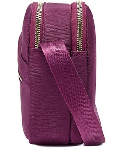 Small Crossbody Oxford Cell Phone Bag Purse for Women Adjustable Shoulder Travel Handbag Wallet Purple $10.44 Crossbody Bags