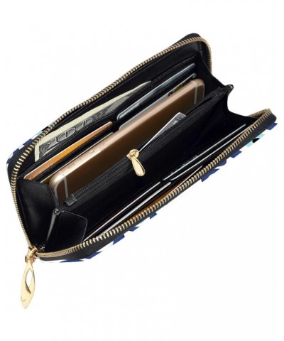 Evil eyes pattern Leather long clutch wallet : Comfortable, lightweight, waterproof, durable 7.48 x 4.13 in $18.18 Clutches