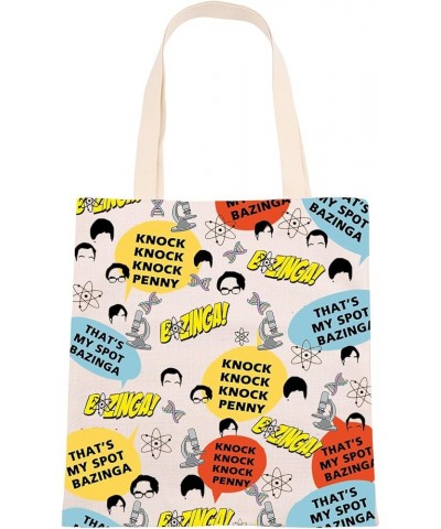 TV Show Inspired Tote Bag Comedy TV Show Merchandise TV Series Gifts for Comedy TV Show Fans Shoulder Bag Beige $10.87 Totes