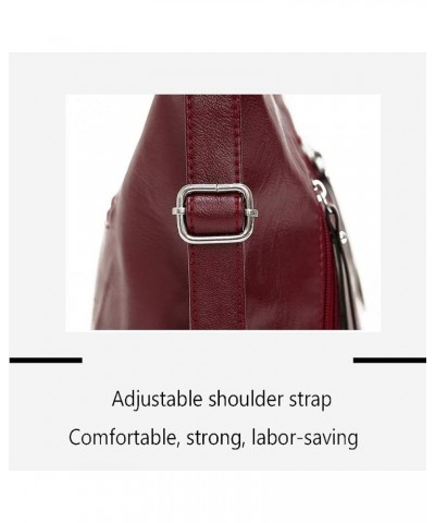 Fashion Elegant Solid Color Large Capacity Waterproof PU Shoulder Bag Blue $29.05 Shoulder Bags