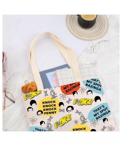 TV Show Inspired Tote Bag Comedy TV Show Merchandise TV Series Gifts for Comedy TV Show Fans Shoulder Bag Beige $10.87 Totes