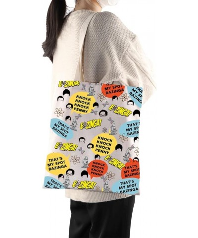 TV Show Inspired Tote Bag Comedy TV Show Merchandise TV Series Gifts for Comedy TV Show Fans Shoulder Bag Beige $10.87 Totes