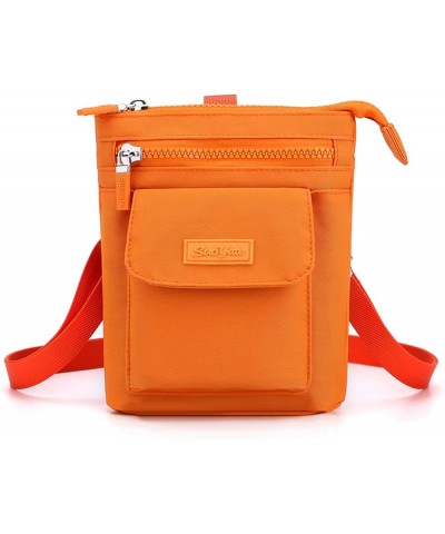 Small Crossbody Purses for Women Waterproof Shoulder Bag Casual Nylon Purse Handbag Lightweight Mini Purse Bag Orange $18.72 ...