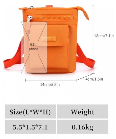 Small Crossbody Purses for Women Waterproof Shoulder Bag Casual Nylon Purse Handbag Lightweight Mini Purse Bag Orange $18.72 ...