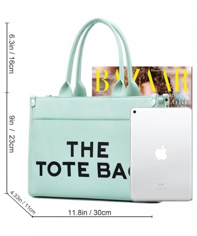 Tote Bag for Women Satchel Purse and Handbags Ladies Shoulder Totes Bag Crossbody Bags 1-5-b Light Green $18.23 Totes