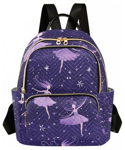 Mini Backpack Purse for Women, Purple Ballerinas Travel Bag Casual Daypack Shoulder Bag Medium $17.59 Backpacks