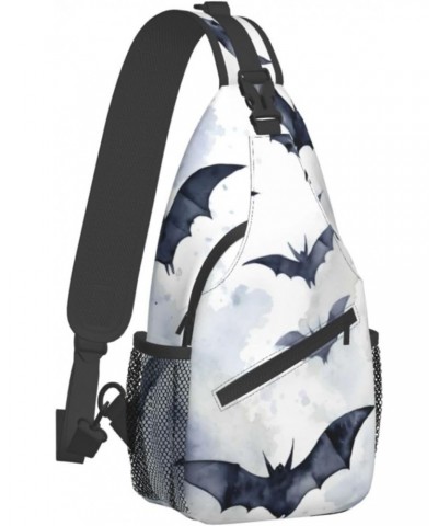 Bats Animal Crossbody Sling Bag for Men Women Sling Backpack Shoulder Bag Casual Hiking Daypack Chest Bag for Travel Outdoor ...