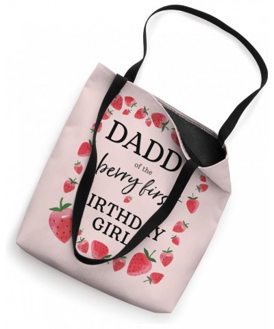 Daddy of The Berry First Birthday Girl Sweet One Strawberry Tote Bag $16.52 Totes