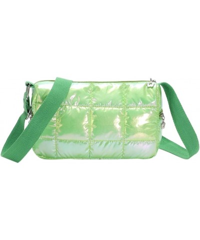 nter Fem Tote Bag Fashion Quilted Che Unrarm Bag Simple Casl Nylon Ele t Portable for Wed Vation Green $8.56 Shoulder Bags